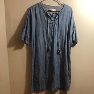 Vineyard Vines Denim Dress Quarter Sleeve